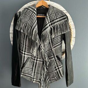 NEW - wool leather coat